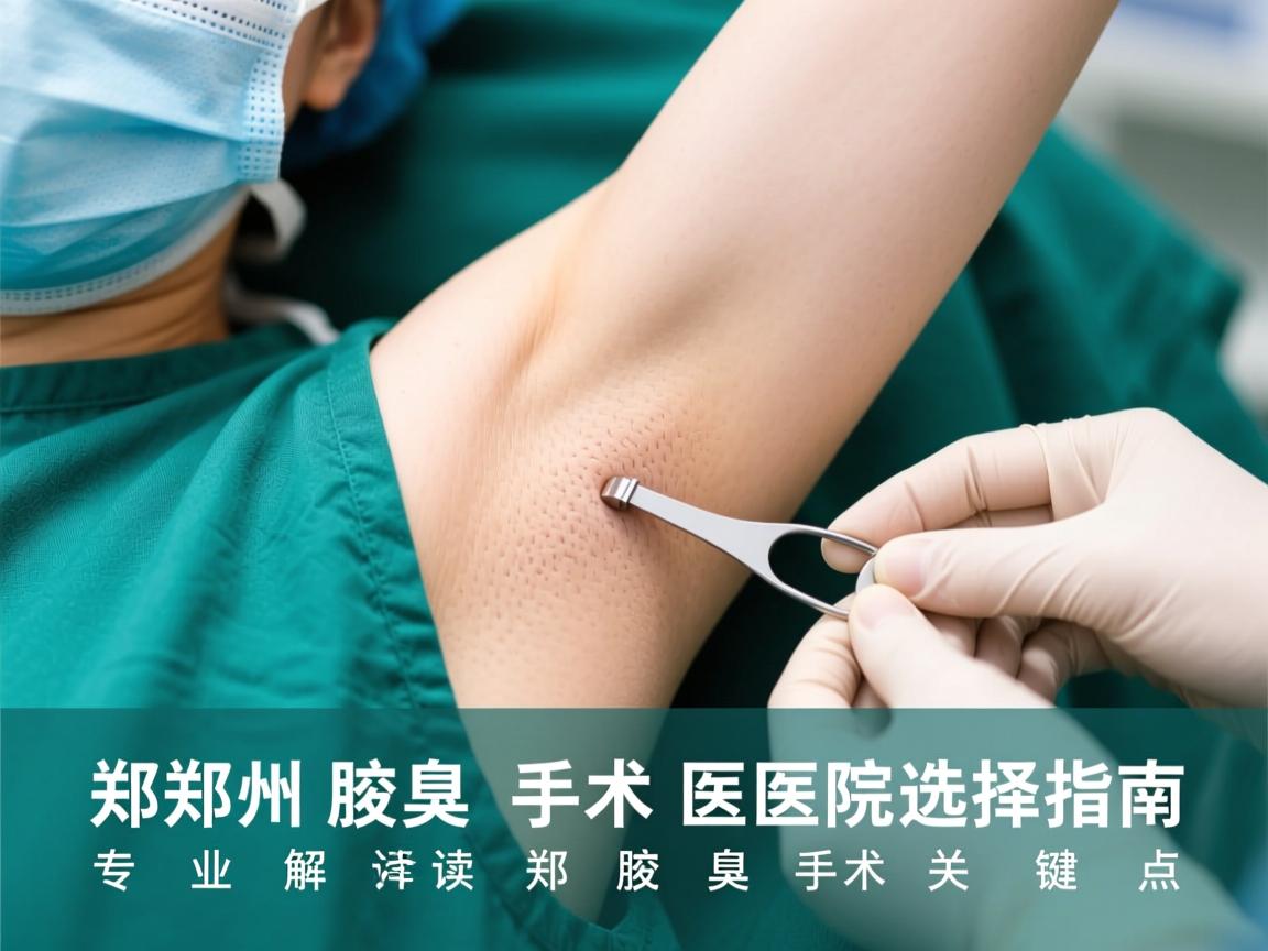 郑州腋臭手术医院选择指南，专业解读郑州腋臭手术关键点