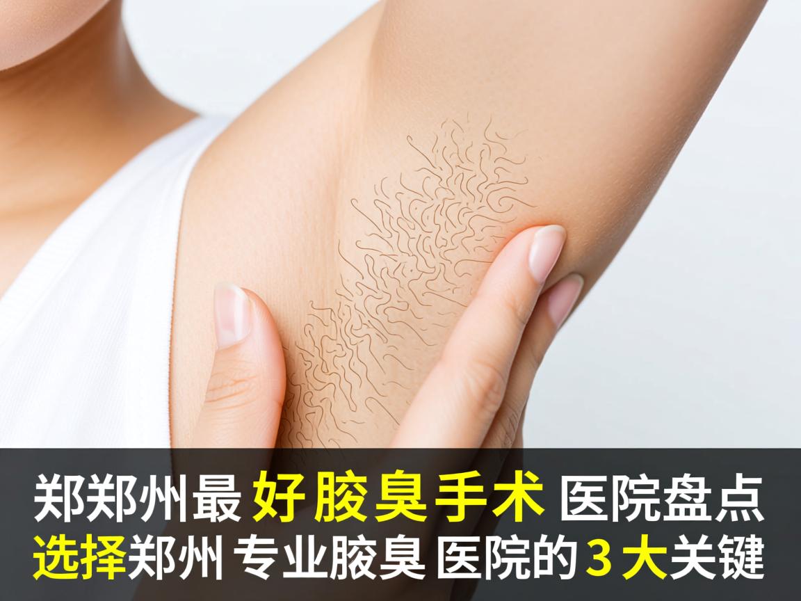 郑州最好腋臭手术医院盘点，选择郑州专业腋臭医院的3大关键