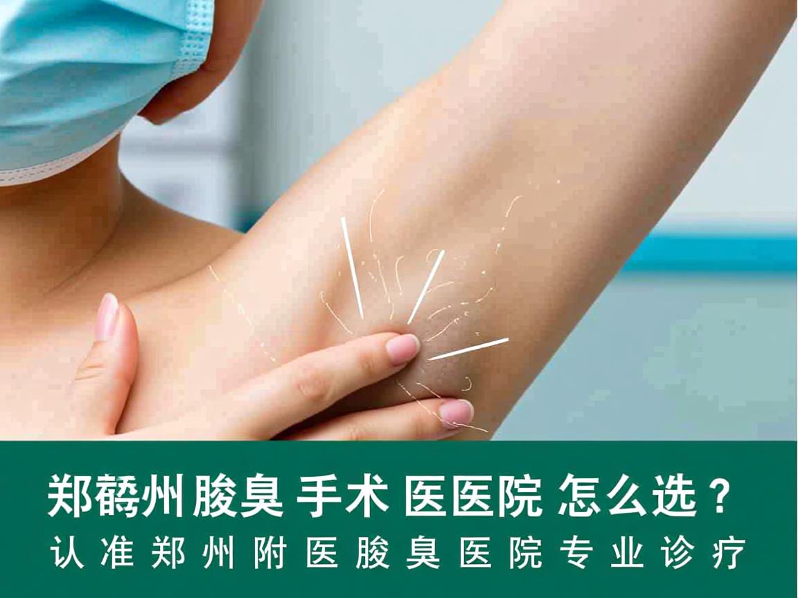 郑州腋臭手术医院怎么选？认准郑州附医腋臭医院专业诊疗