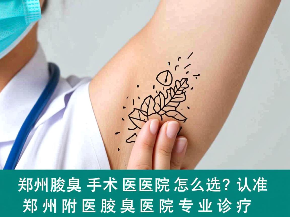 郑州腋臭手术医院怎么选？认准郑州附医腋臭医院专业诊疗