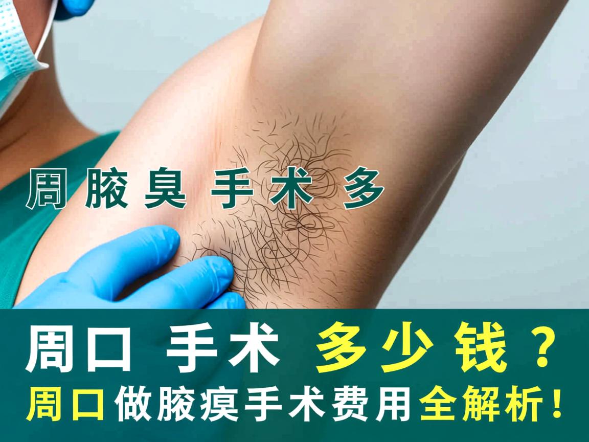 周口腋臭手术多少钱？周口做腋臭手术费用全解析！