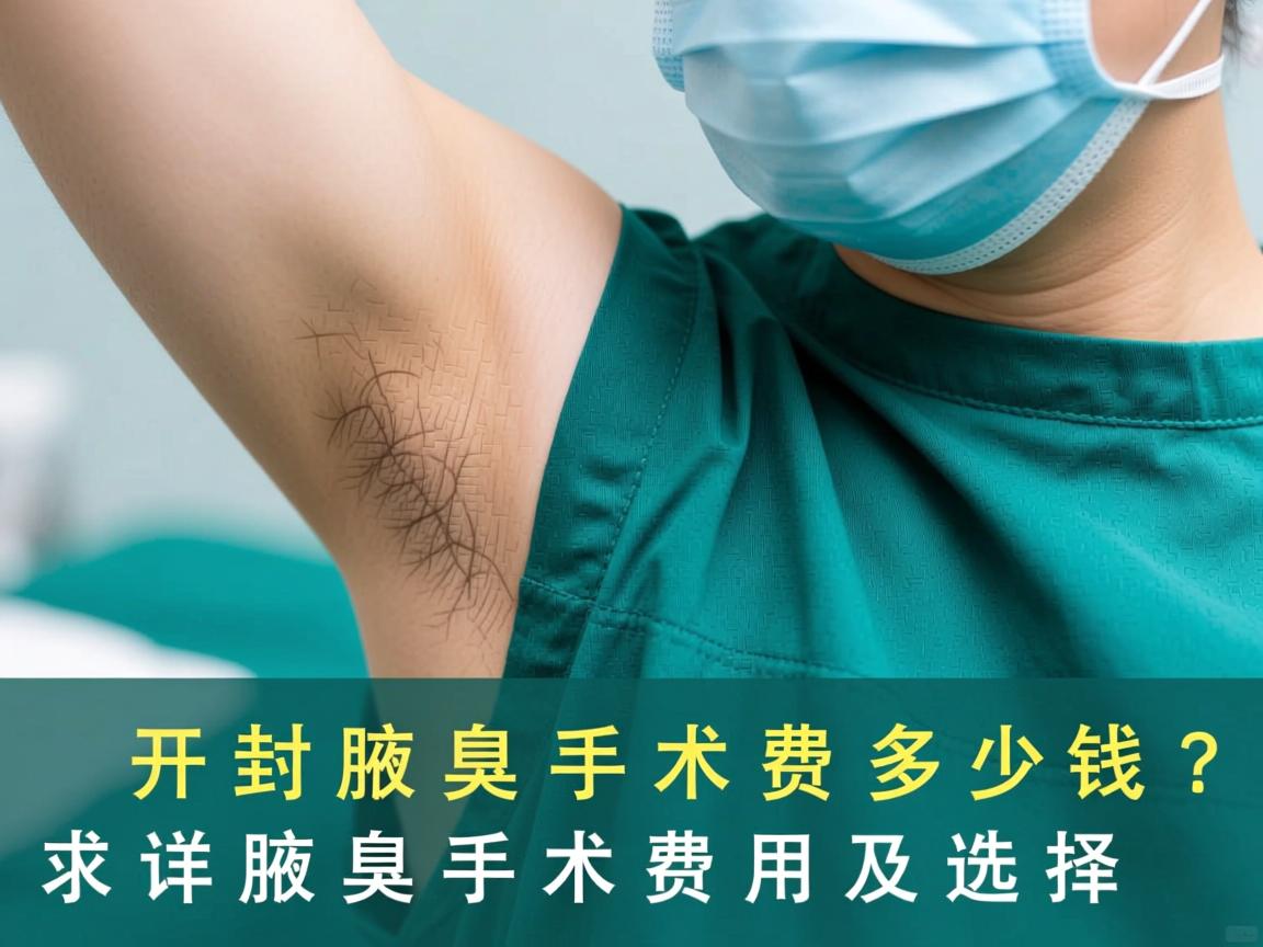 开封腋臭手术费多少钱？详解腋臭手术费用及选择