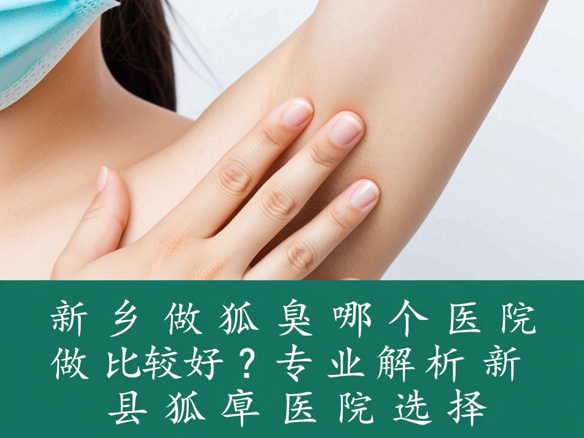 新乡做狐臭哪个医院做比较好？专业解析新乡狐臭医院选择