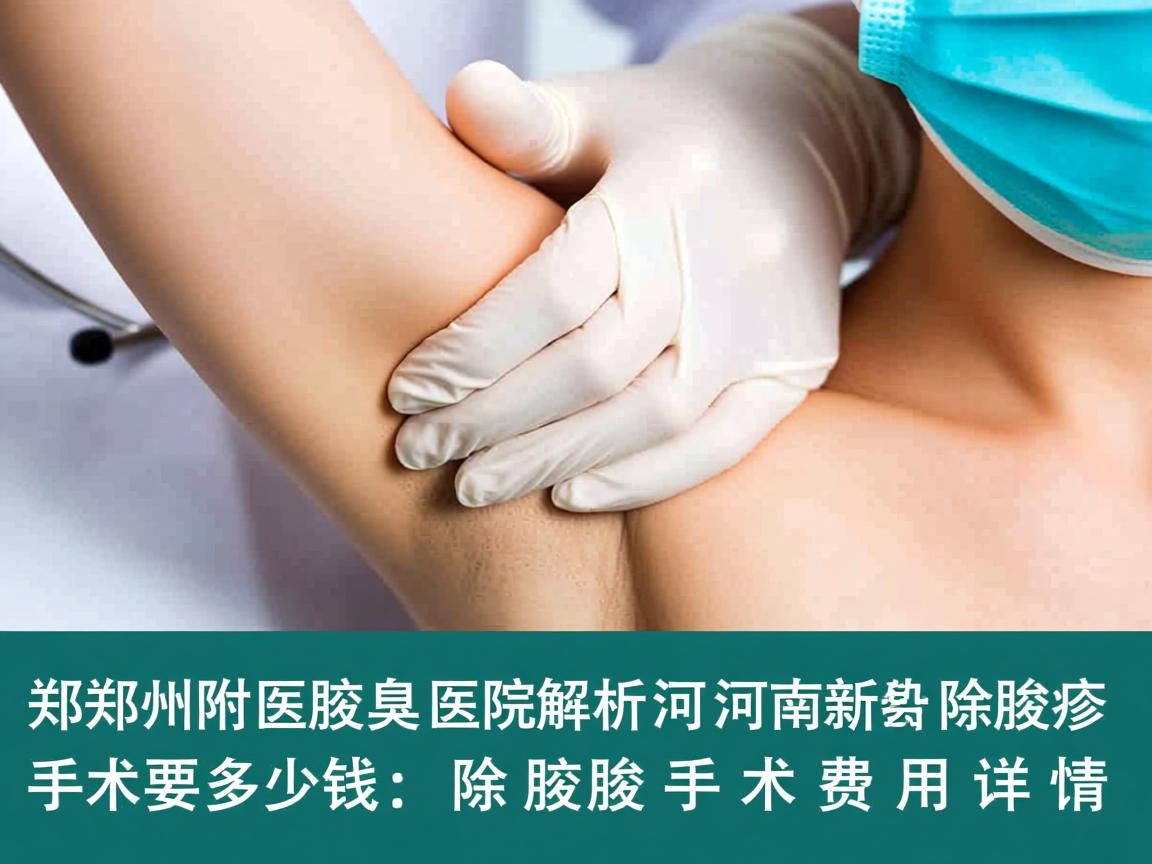 郑州附医腋臭医院解析，河南新乡除腋臭手术要多少钱，除腋臭手术费用详情