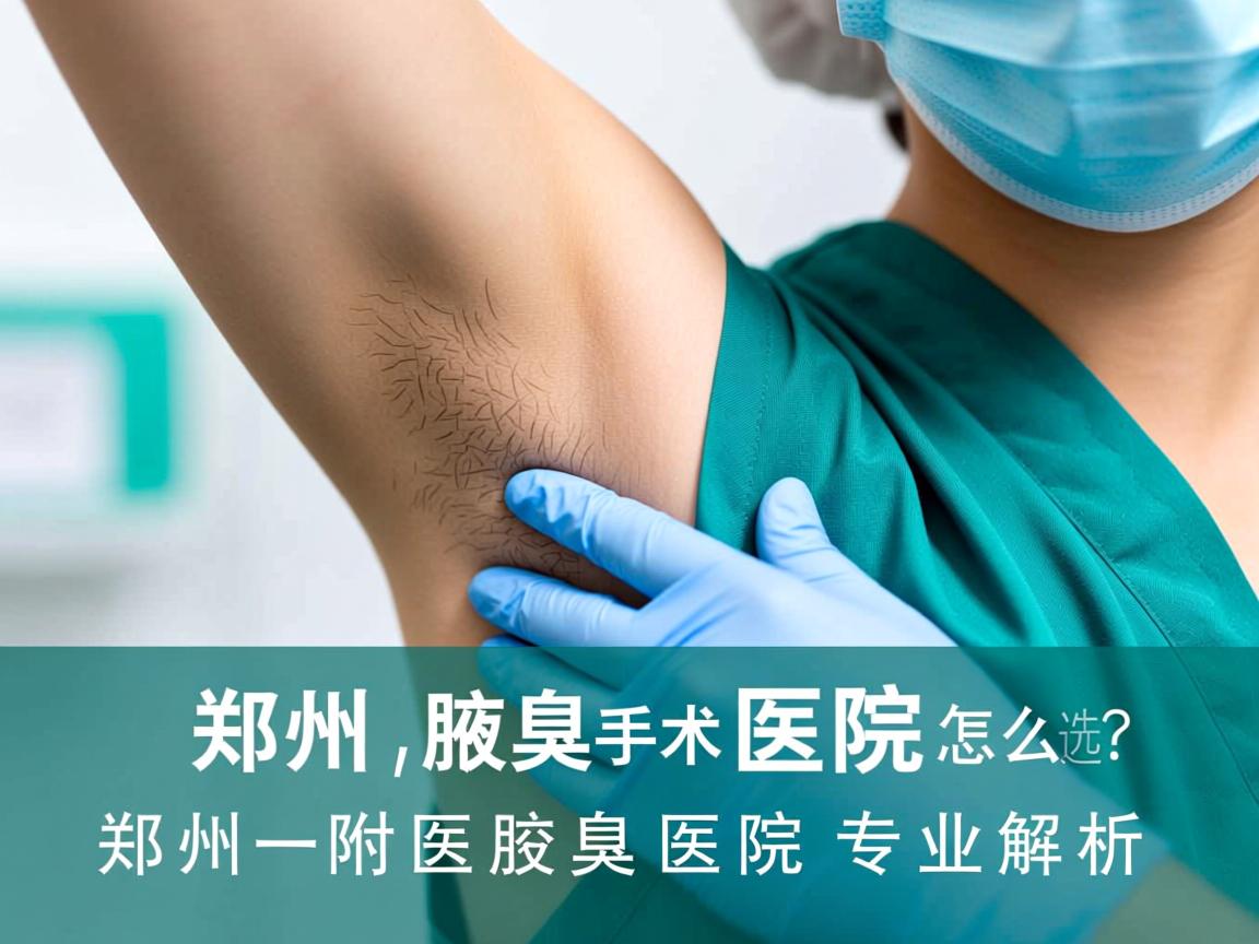 郑州腋臭手术医院怎么选？郑州附医腋臭医院专业解析