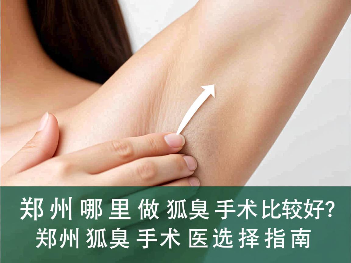 郑州哪里做狐臭手术比较好？郑州狐臭手术医院选择指南