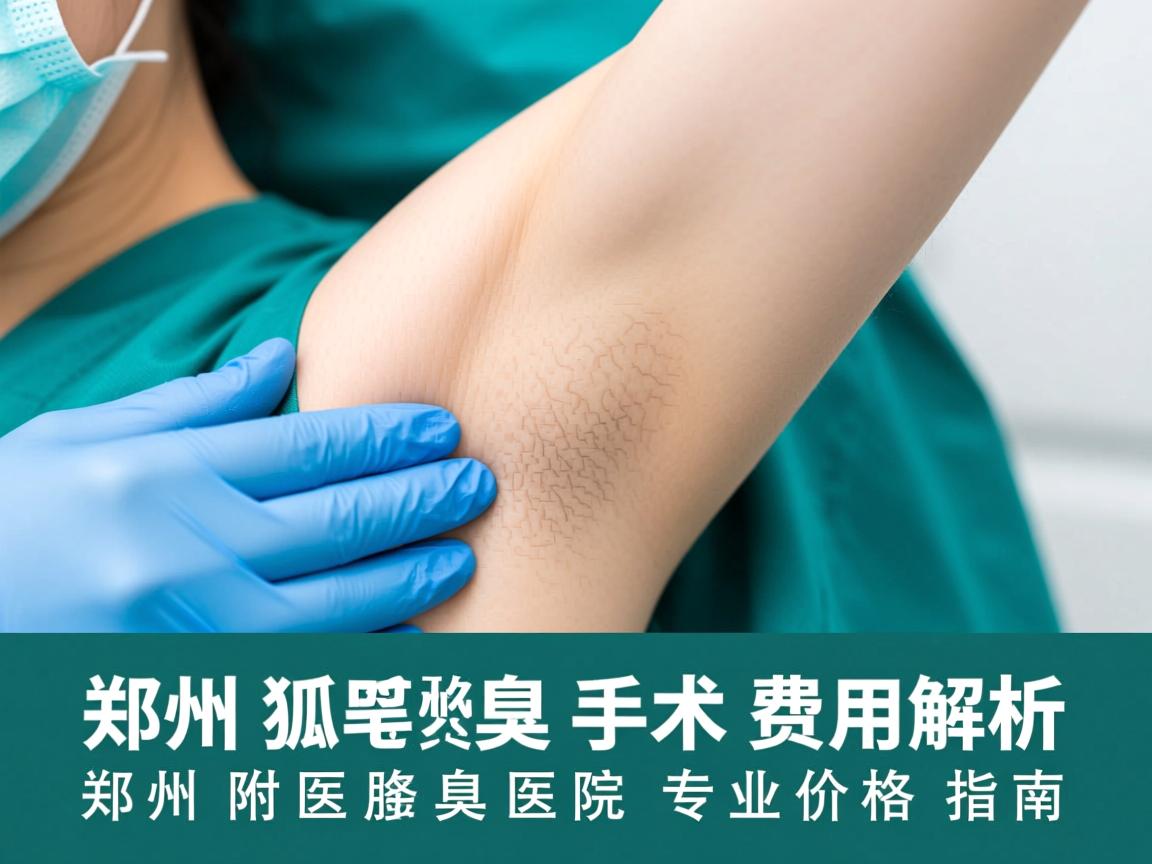 郑州狐臭手术费用解析，郑州附医腋臭医院专业价格指南