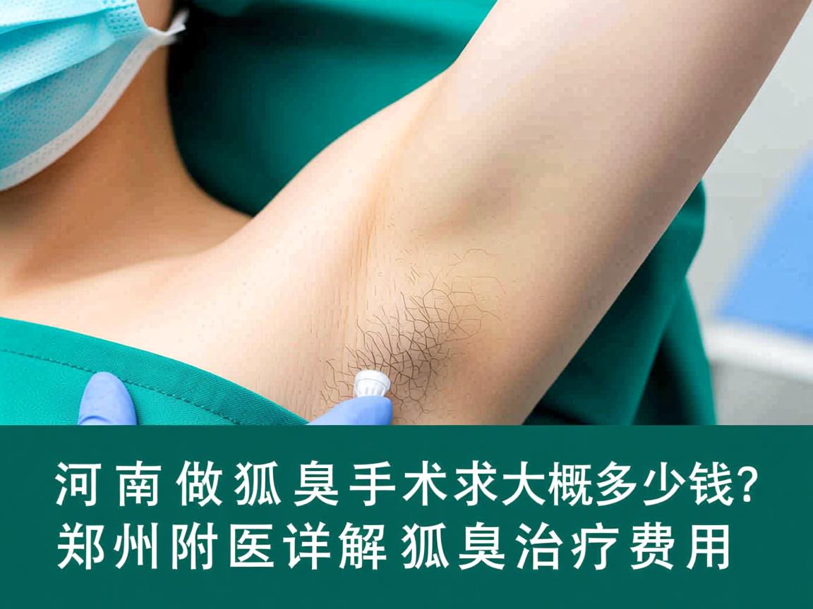 河南做狐臭手术大概多少钱？郑州附医详解狐臭治疗费用