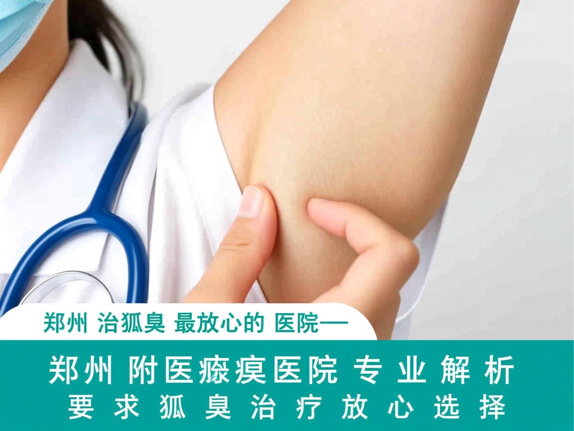 郑州治狐臭最放心的医院—郑州附医腋臭医院专业解析，郑州狐臭治疗放心选择