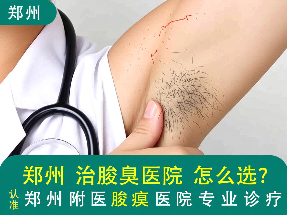 郑州治腋臭医院怎么选？认准郑州附医腋臭医院专业诊疗