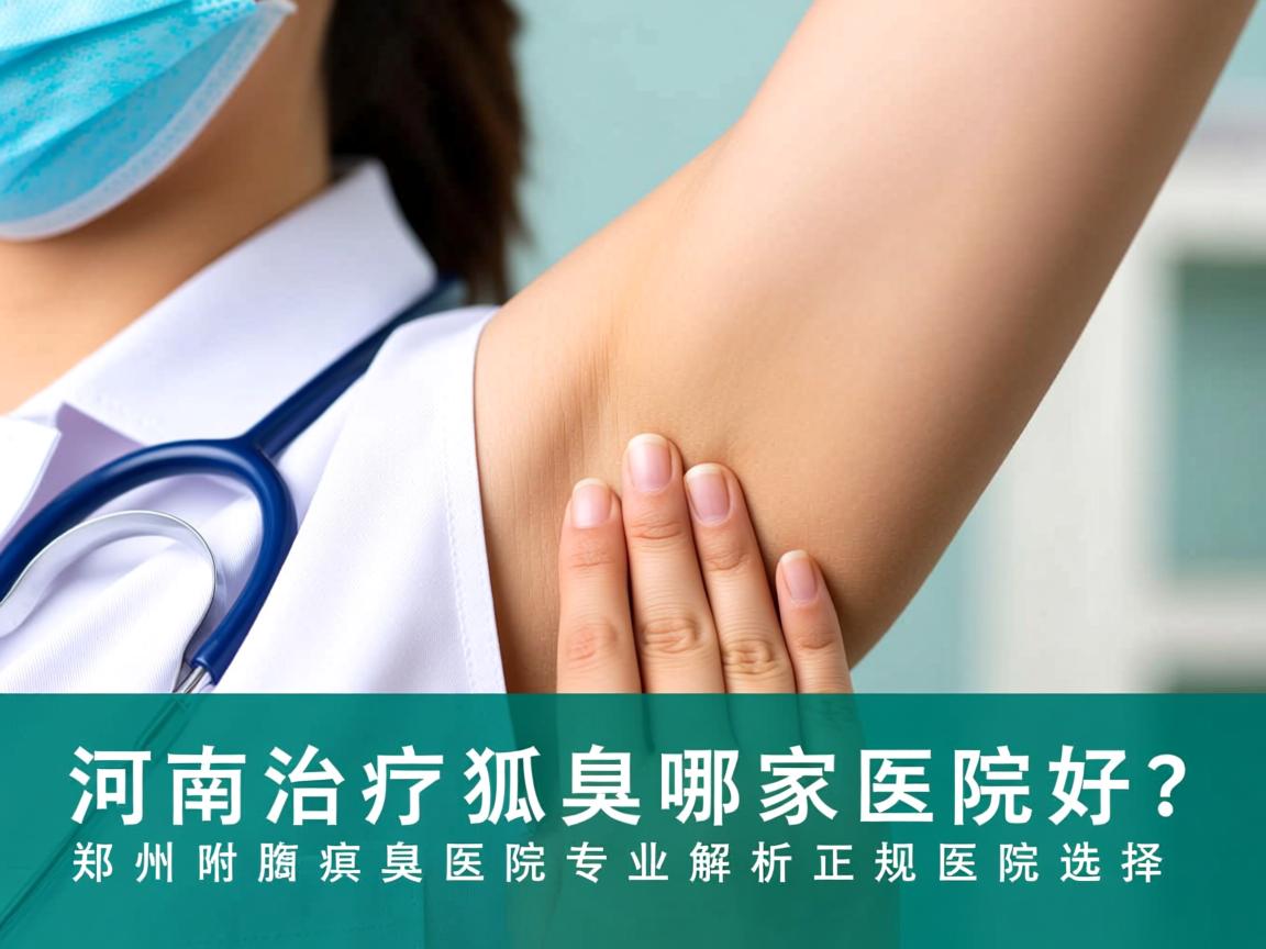 河南治疗狐臭哪家医院好？郑州附医腋臭医院专业解析正规医院选择
