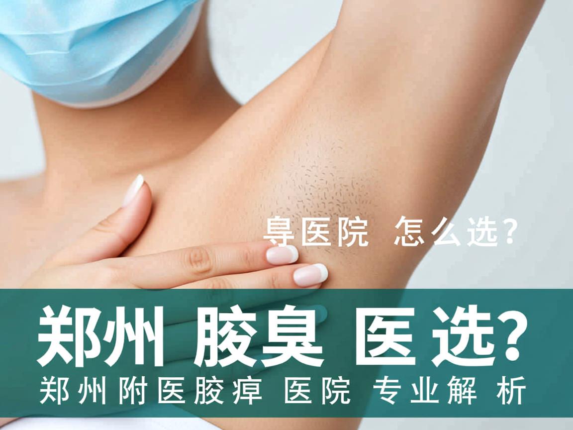 郑州腋臭医院怎么选？郑州附医腋臭医院专业解析