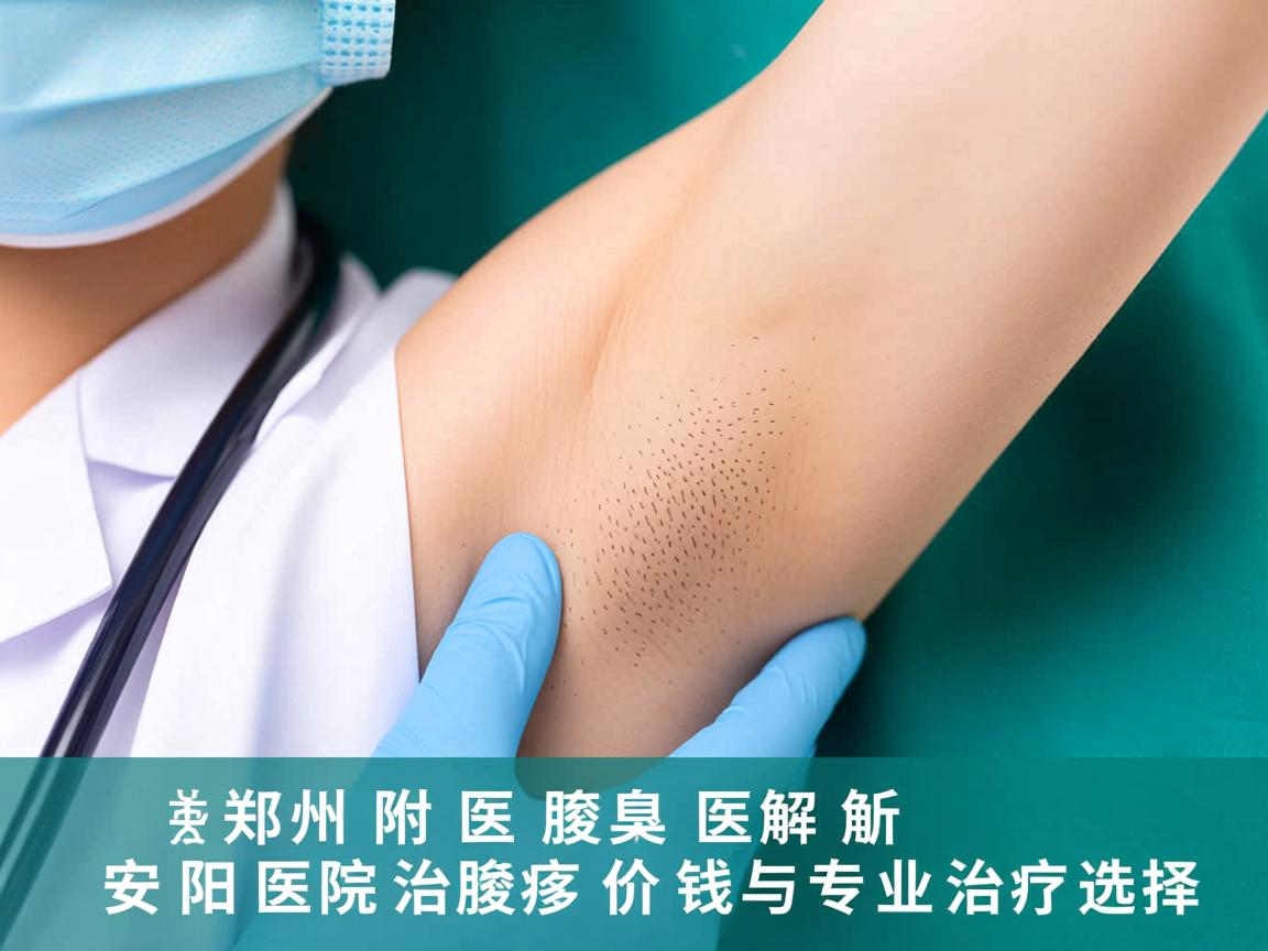 郑州附医腋臭医院解析，安阳医院治腋臭价钱与专业治疗选择