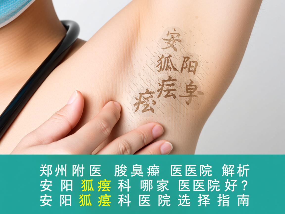 郑州附医腋臭医院解析，安阳狐臭科哪家医院好？安阳狐臭科医院选择指南
