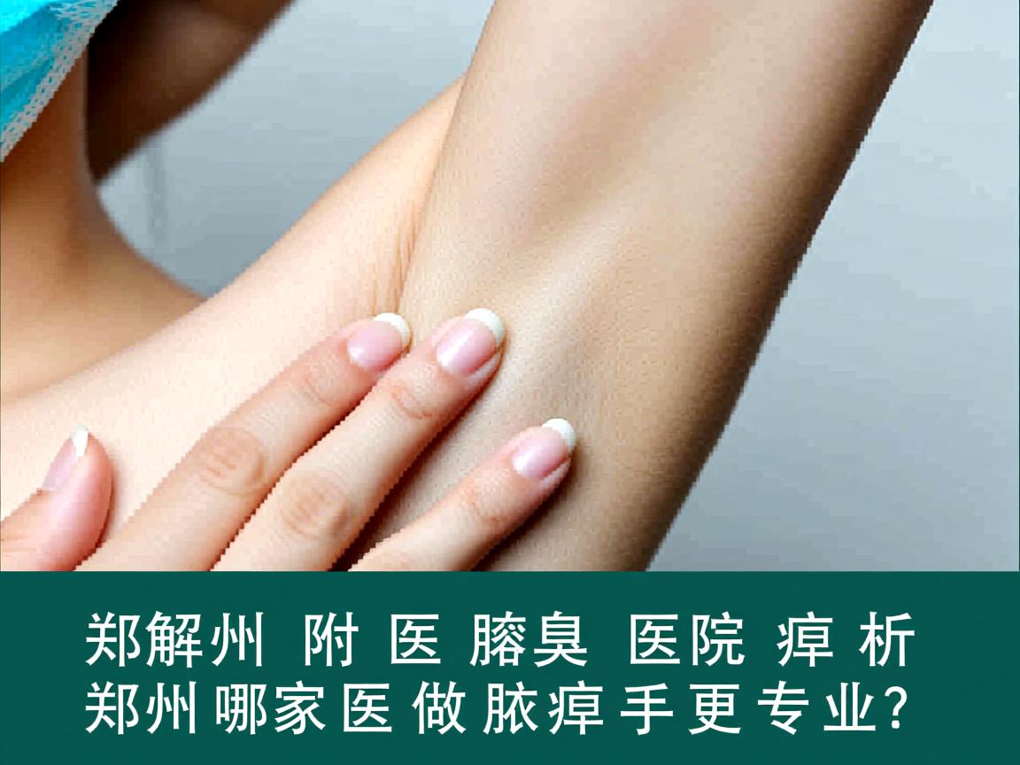 郑州附医腋臭医院解析，郑州哪家医院做腋臭手术更专业？