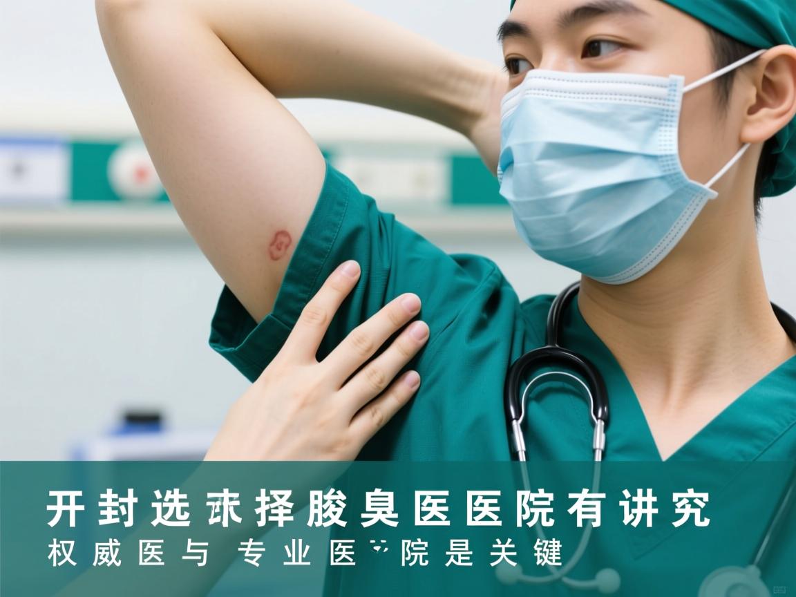 开封选择腋臭医院有讲究，权威医生与专业医院是关键