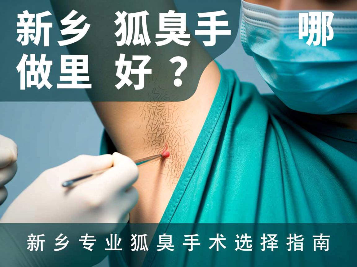 新乡狐臭手术哪里做好？新乡专业狐臭手术选择指南