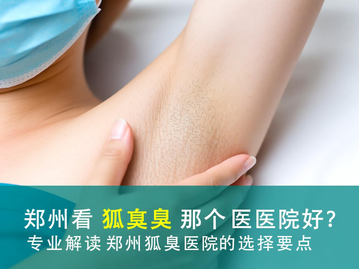 郑州看狐臭那个医院好？专业解读郑州狐臭医院的选择要点