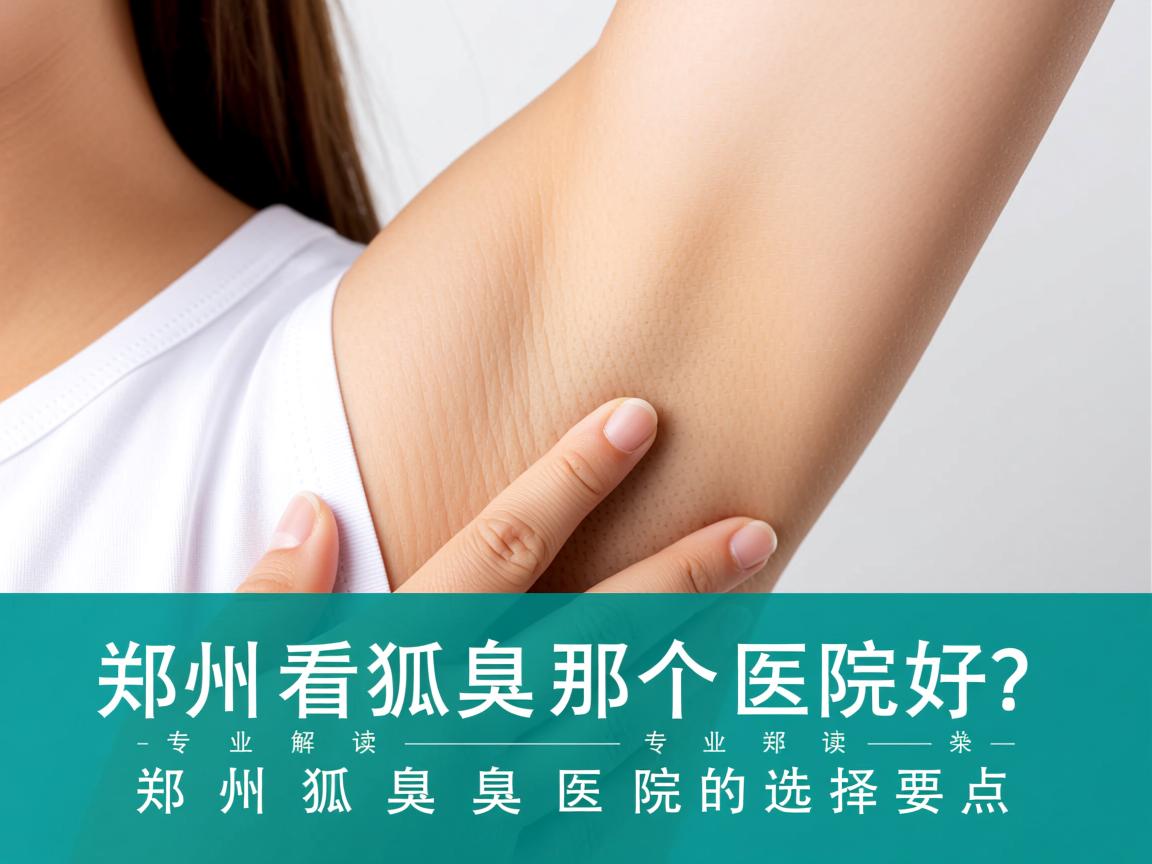 郑州看狐臭那个医院好？专业解读郑州狐臭医院的选择要点