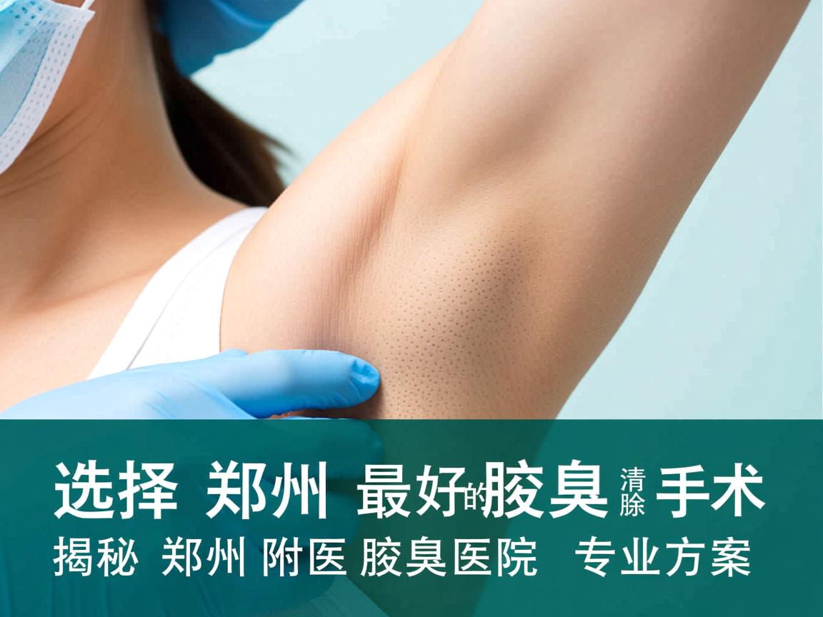 选择郑州最好的腋臭清除手术，揭秘郑州附医腋臭医院的专业方案