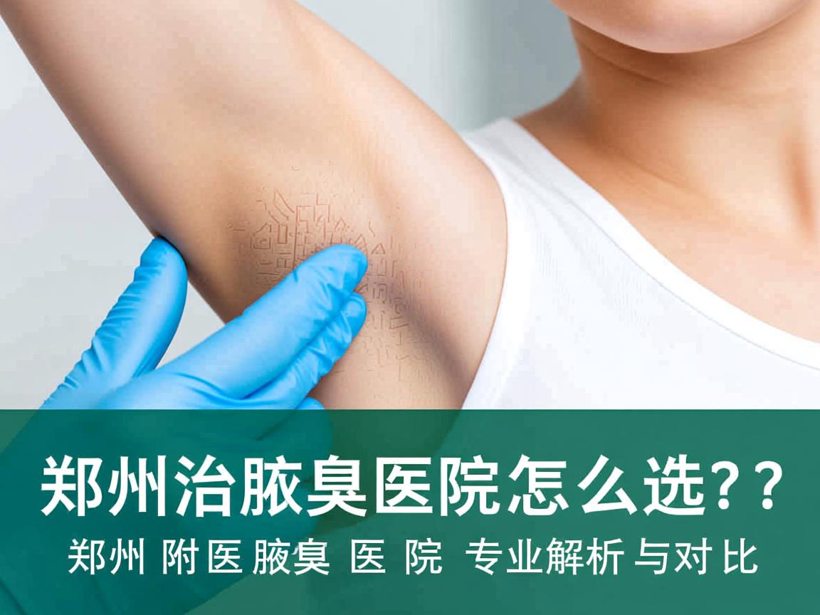 郑州治腋臭医院怎么选？郑州附医腋臭医院专业解析与对比