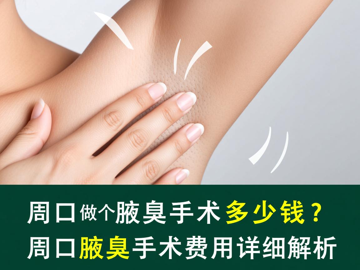 周口做个腋臭手术多少钱？周口腋臭手术费用详细解析