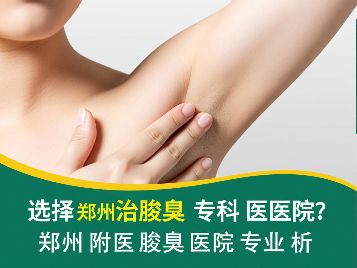 选择郑州治腋臭专科医院？郑州附医腋臭医院专业解析