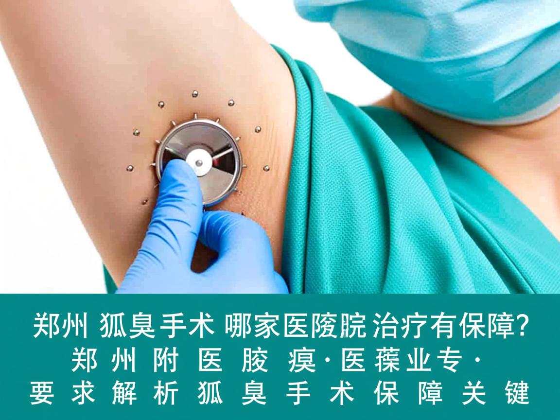 郑州狐臭手术哪家医院治疗有保障？郑州附医腋臭医院专业解析狐臭手术保障关键