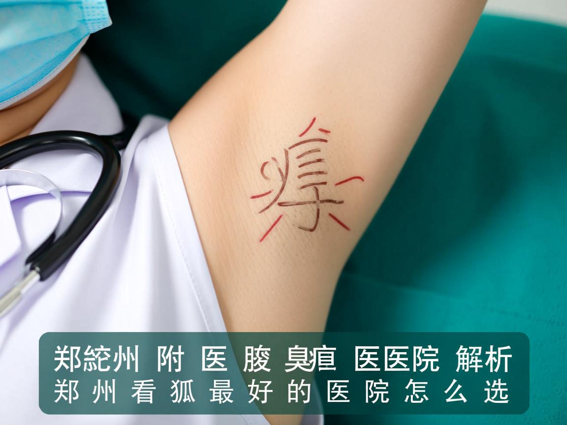 郑州附医腋臭医院解析，郑州看狐臭最好的医院怎么选