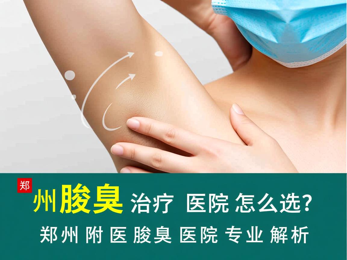 郑州腋臭治疗医院怎么选？郑州附医腋臭医院专业解析