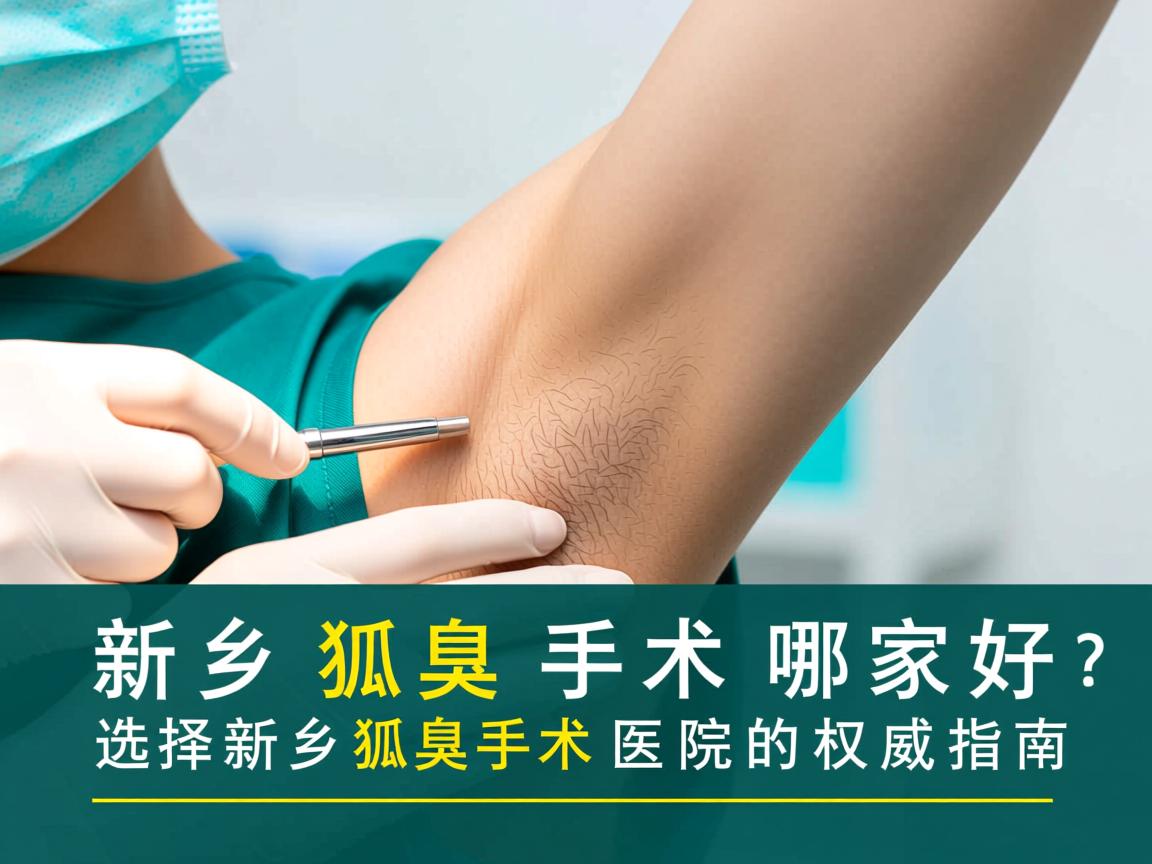 新乡狐臭手术哪家好？选择新乡狐臭手术医院的权威指南