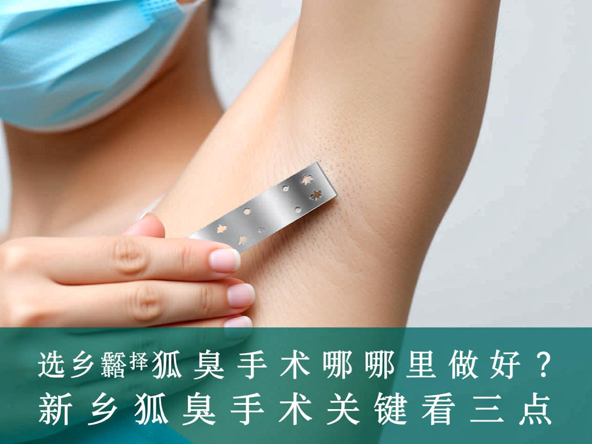 在新乡选择狐臭手术哪里做好？新乡狐臭手术关键看三点