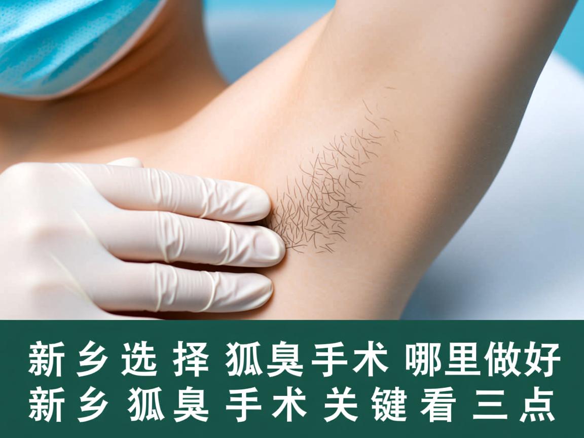 在新乡选择狐臭手术哪里做好？新乡狐臭手术关键看三点