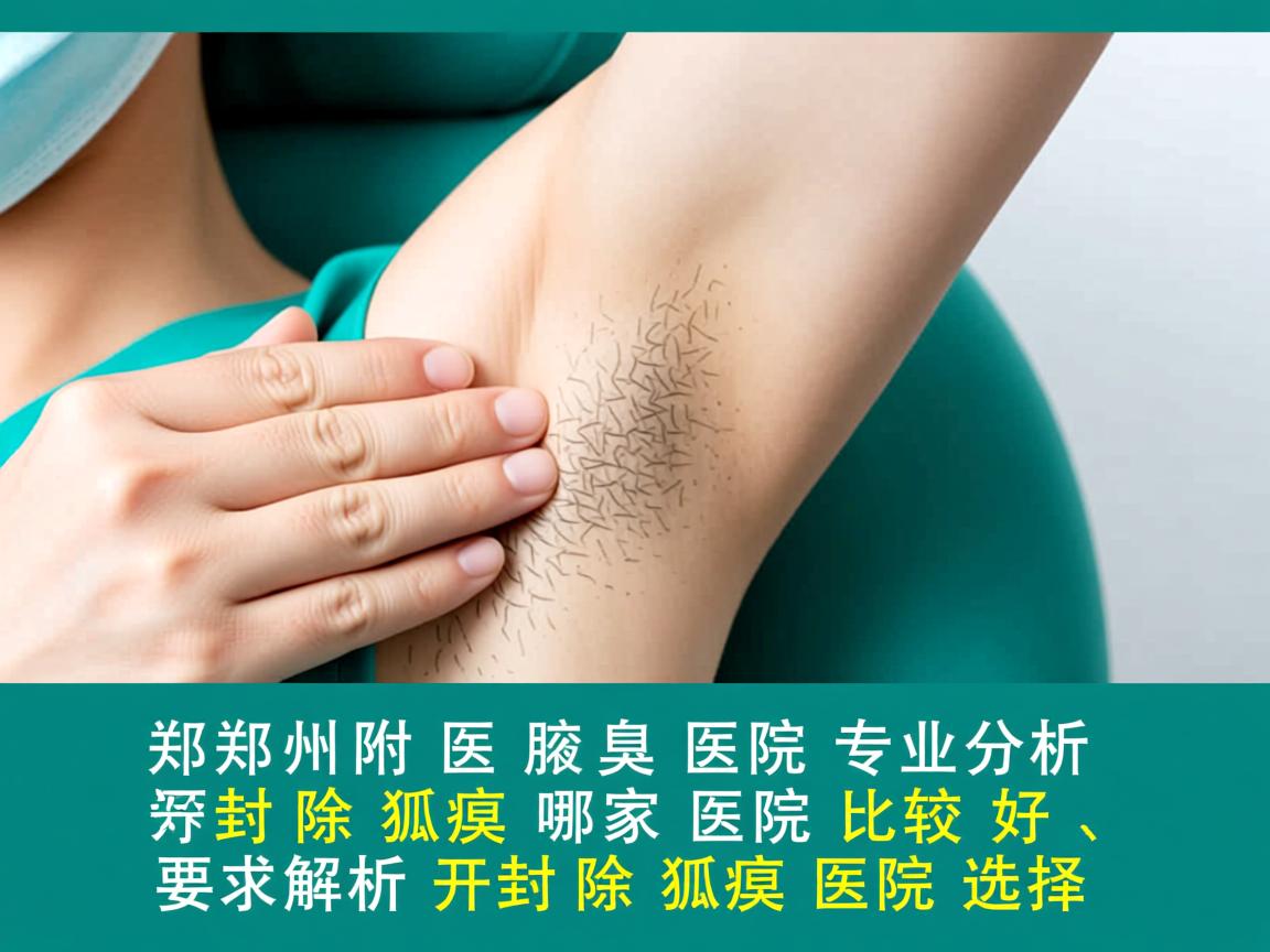 郑州附医腋臭医院专业分析，开封除狐臭哪家医院比较好，深度解析开封除狐臭医院选择