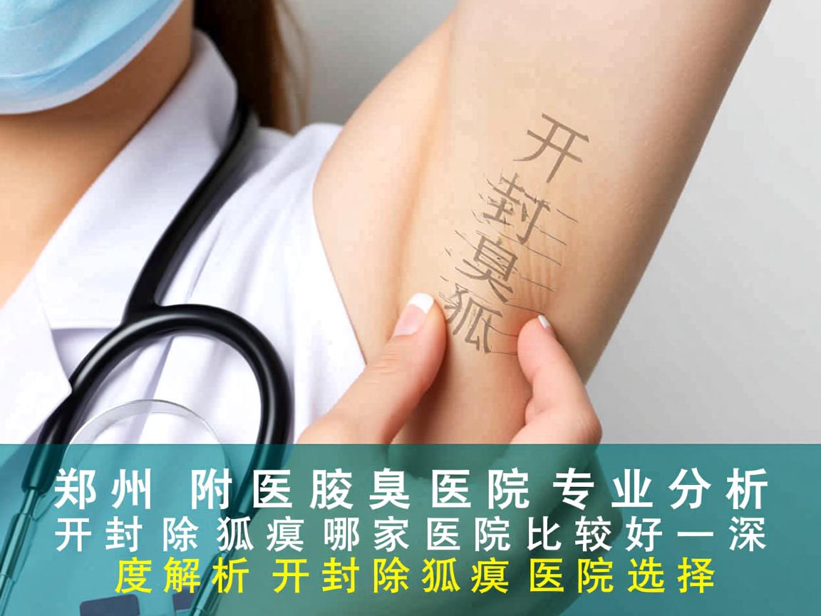 郑州附医腋臭医院专业分析，开封除狐臭哪家医院比较好，深度解析开封除狐臭医院选择