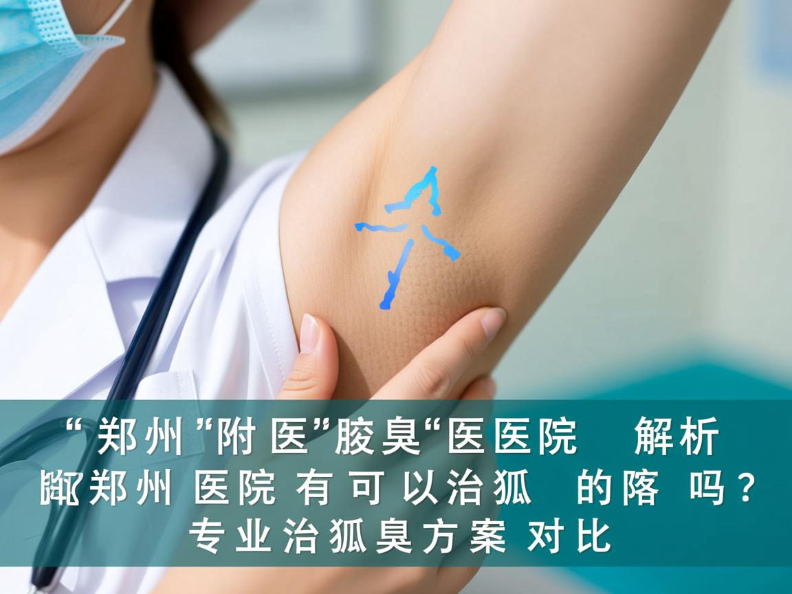 郑州附医腋臭医院解析，郑州医院有可以治狐臭的吗？专业治狐臭方案对比