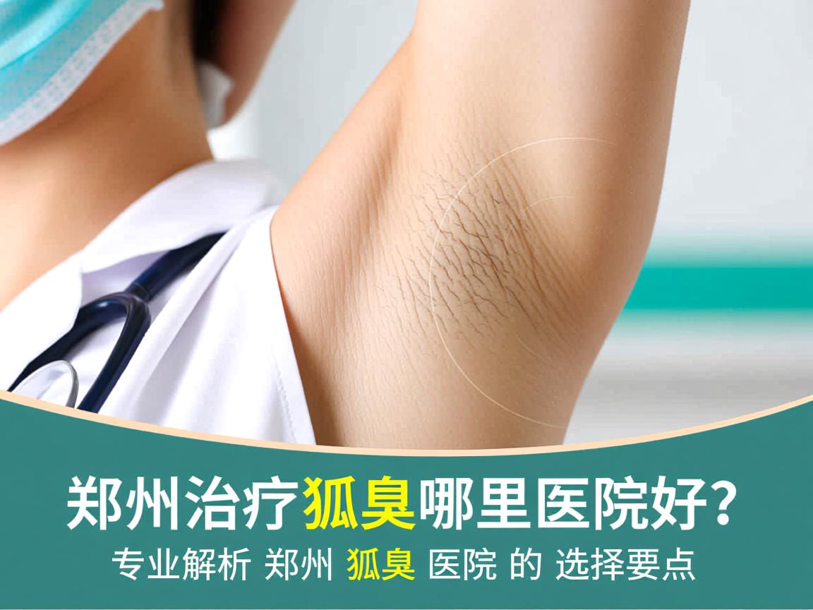 郑州治疗狐臭哪里医院好？专业解析郑州狐臭医院的选择要点
