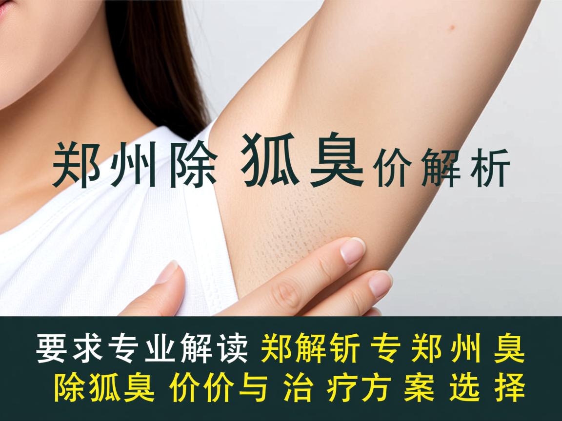 郑州除狐臭价格解析，专业解读郑州除狐臭价格与治疗方案选择