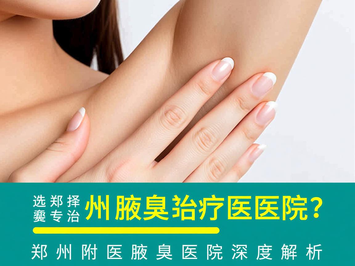 选择郑州专治疗腋臭的医院？郑州附医腋臭医院深度解析