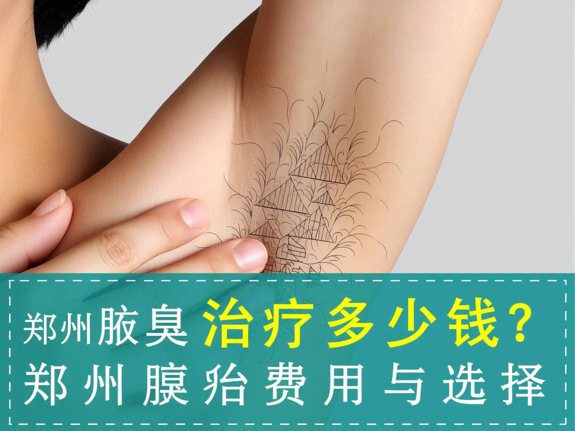 郑州腋臭治疗多少钱？详解郑州腋臭治疗费用与选择
