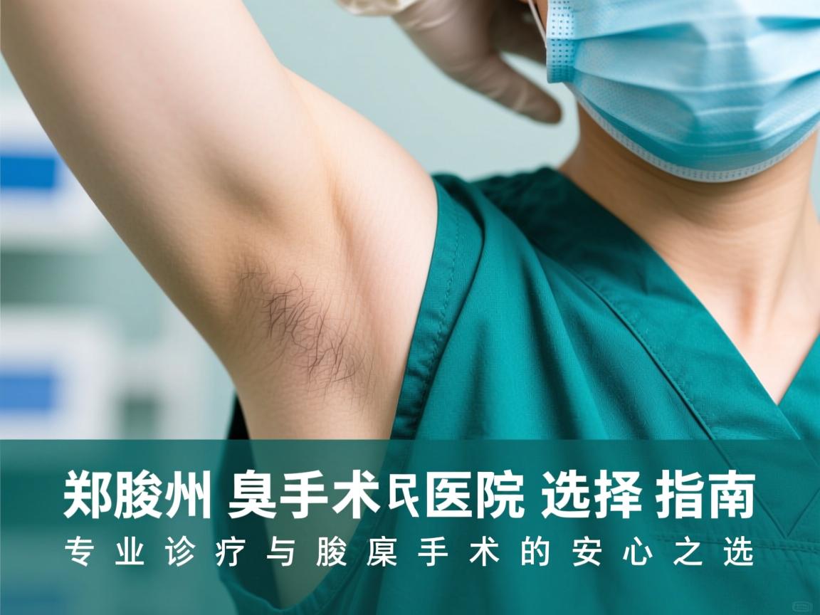 郑州腋臭手术医院选择指南，专业诊疗与腋臭手术的安心之选