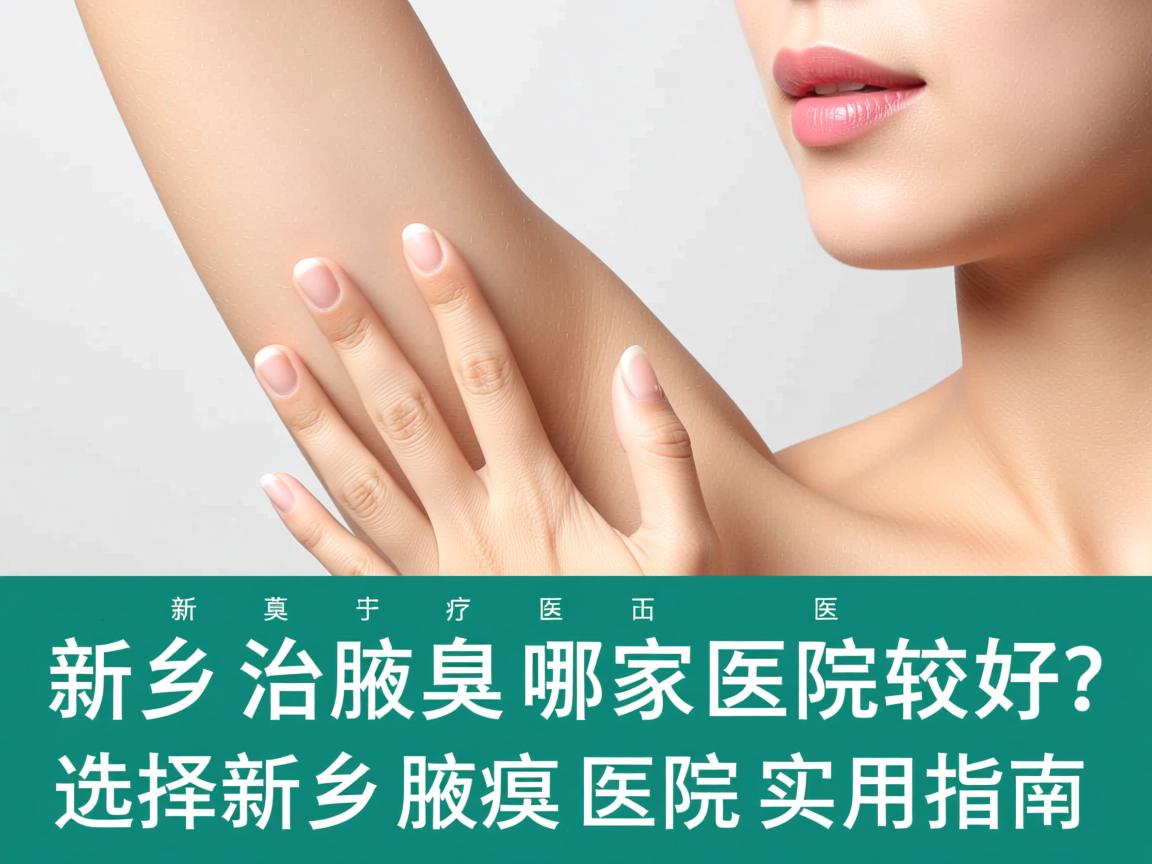 新乡治疗腋臭哪家医院较好？选择新乡腋臭医院的实用指南