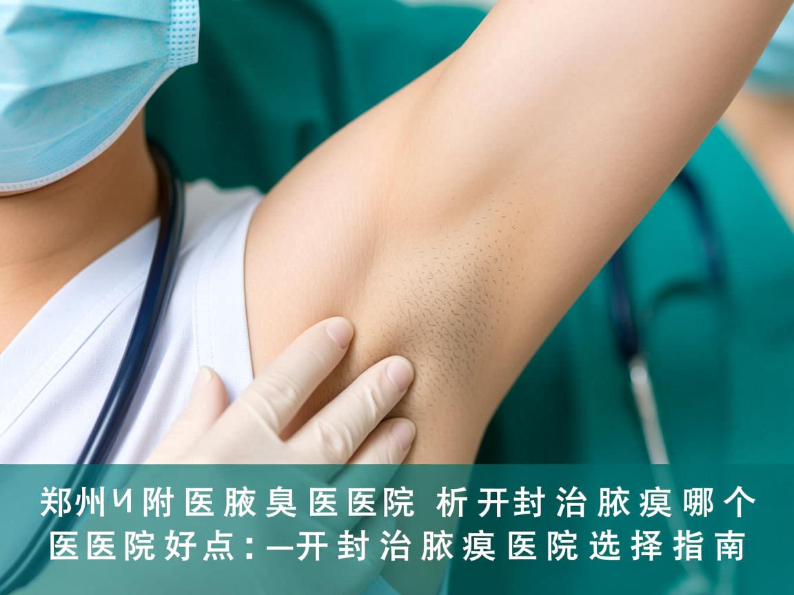 郑州附医腋臭医院解析，开封治腋臭哪个医院好点，开封治腋臭医院选择指南
