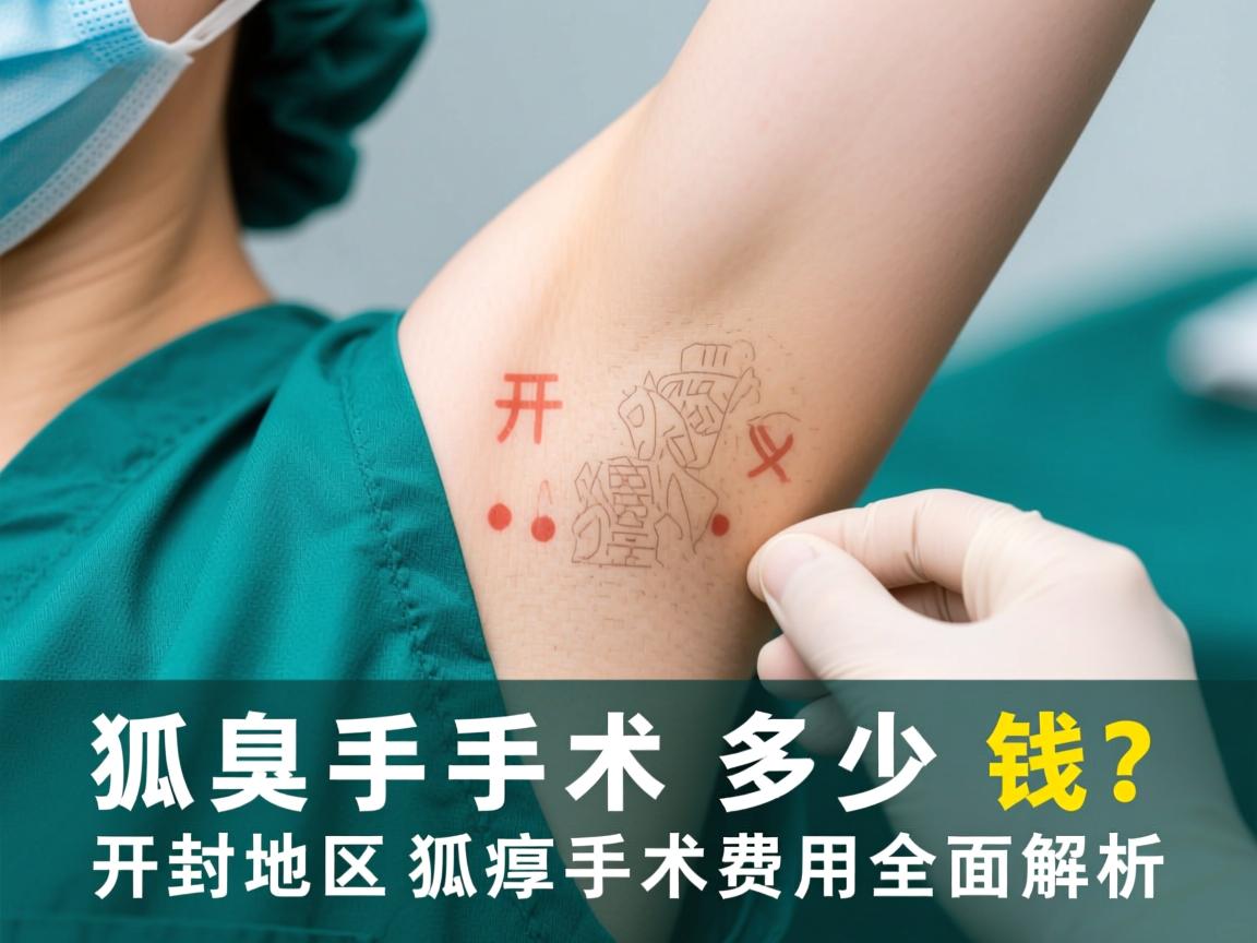 狐臭手术多少钱？开封地区狐臭手术费用全面解析