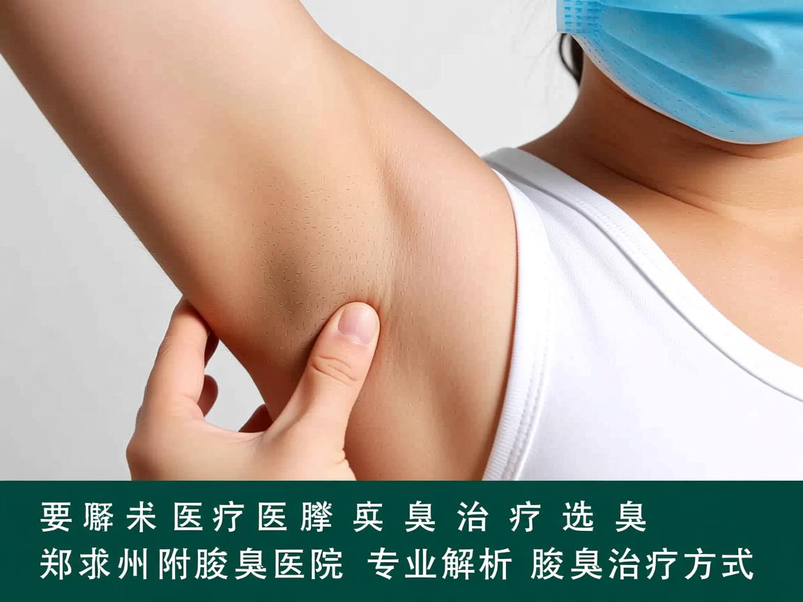 腋臭治疗选择，郑州附医腋臭医院专业解析腋臭治疗方式