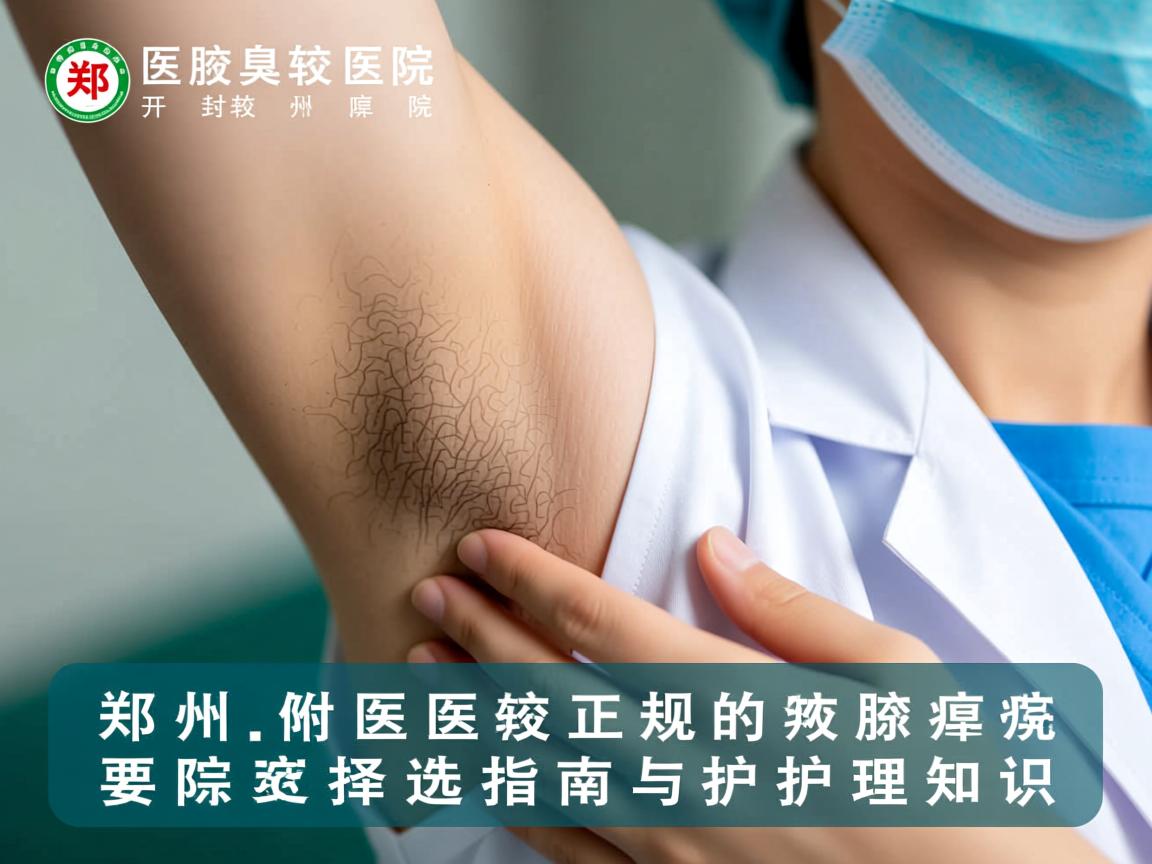郑州附医腋臭医院,开封较正规的腋臭医院选择指南与护理知识 郑州附医腋臭医院,开封较正规的腋臭医院选择指南与护理知识