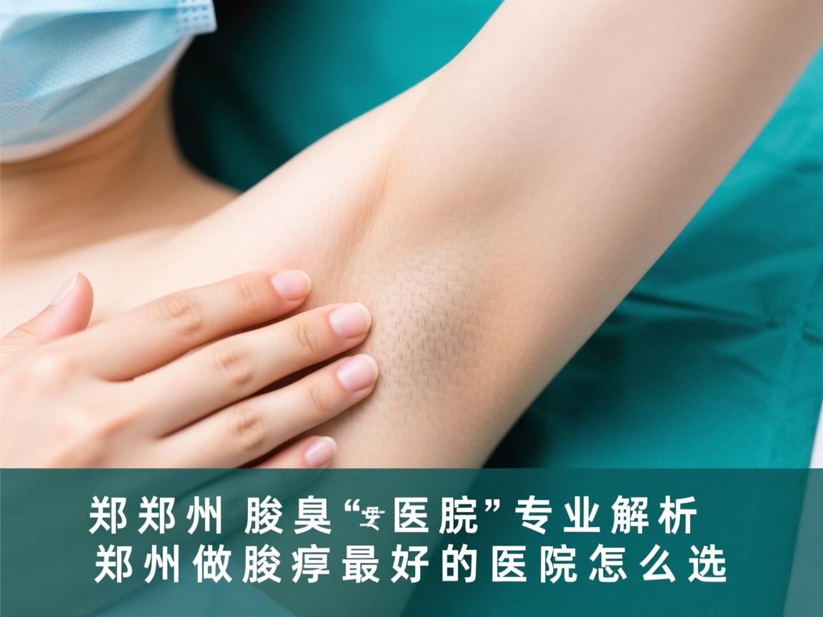 郑州腋臭医院专业解析，郑州做腋臭最好的医院怎么选