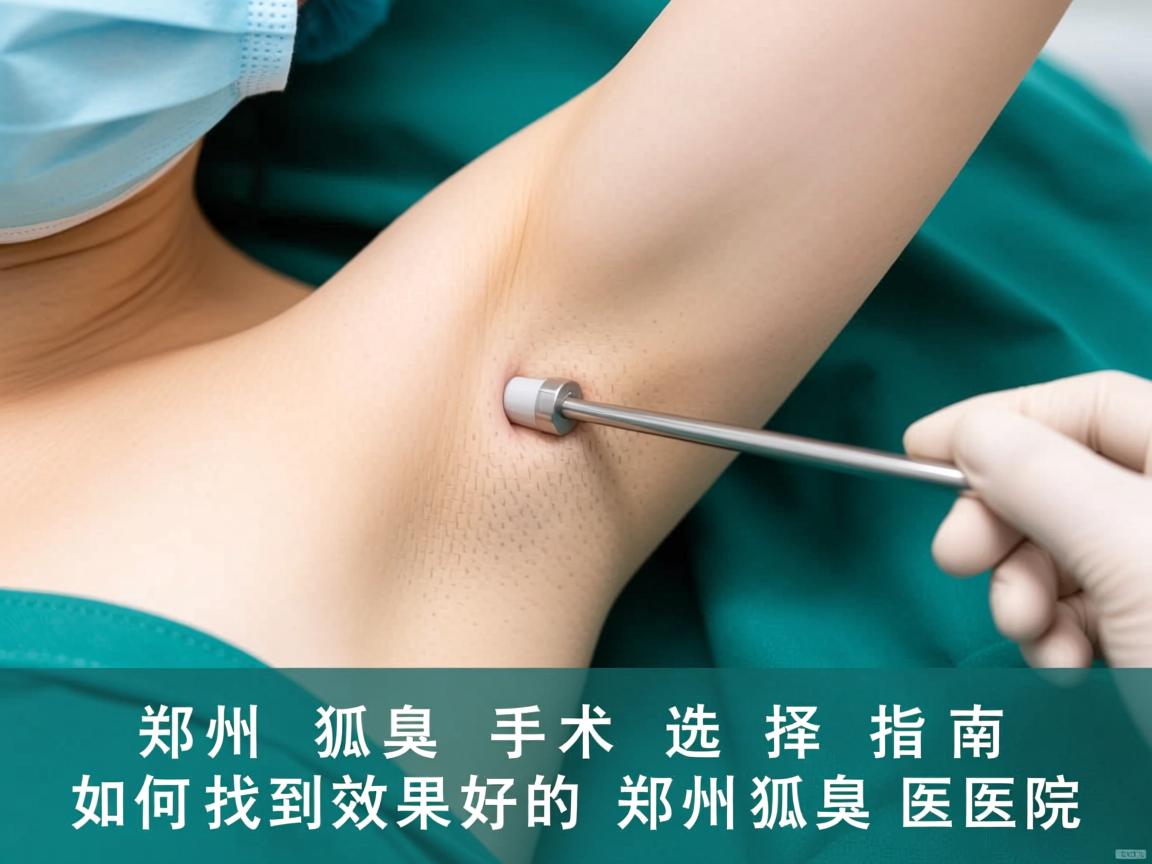 郑州狐臭手术选择指南，如何找到效果好的郑州狐臭医院