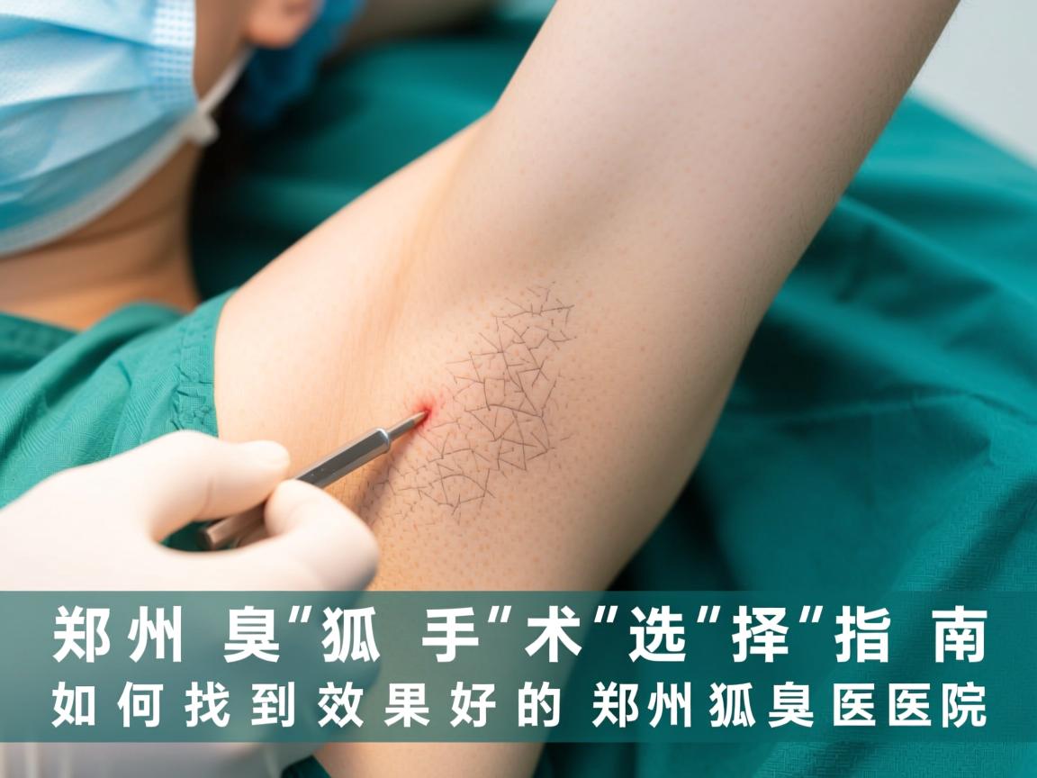 郑州狐臭手术选择指南，如何找到效果好的郑州狐臭医院