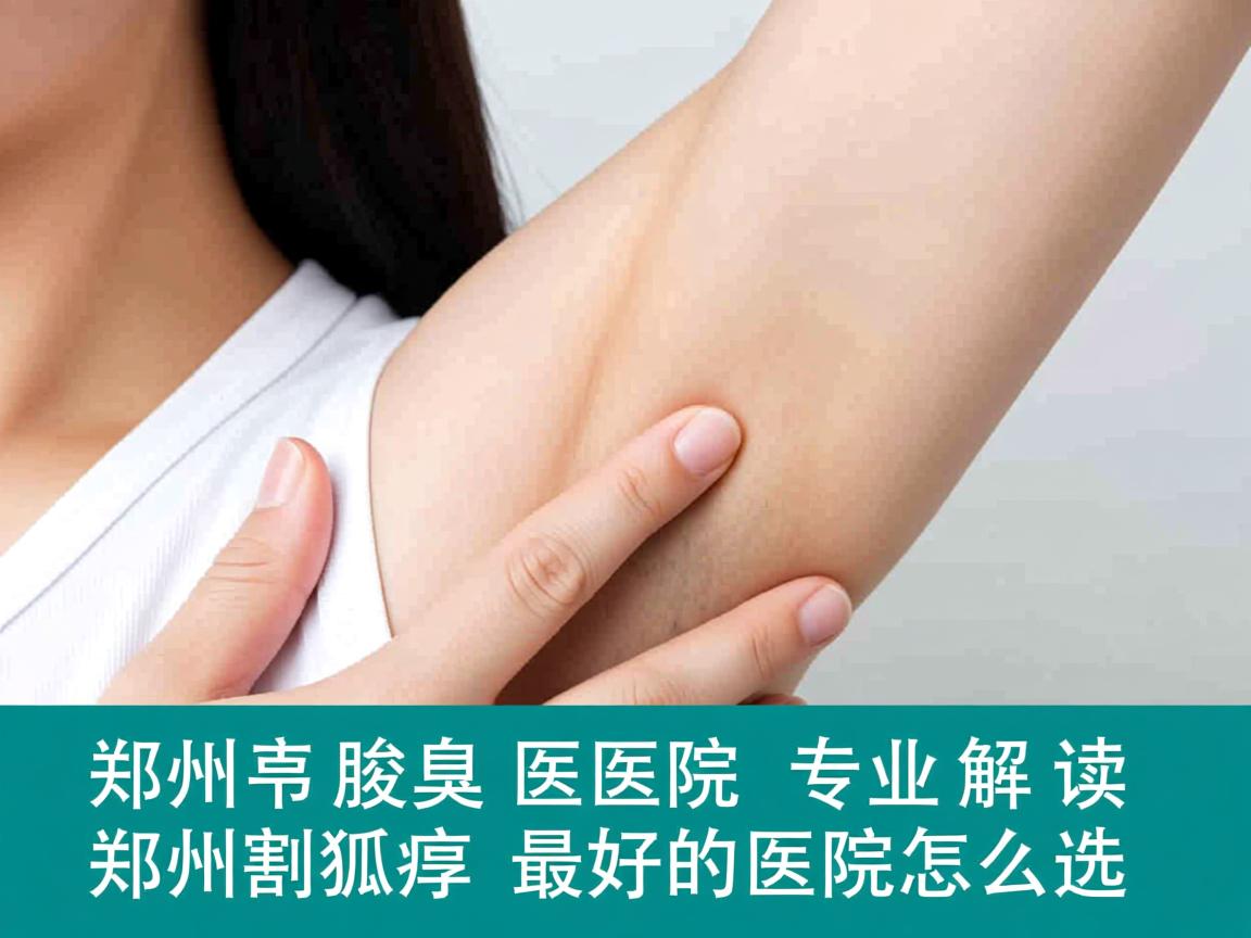 郑州腋臭医院专业解读，郑州割狐臭最好的医院怎么选
